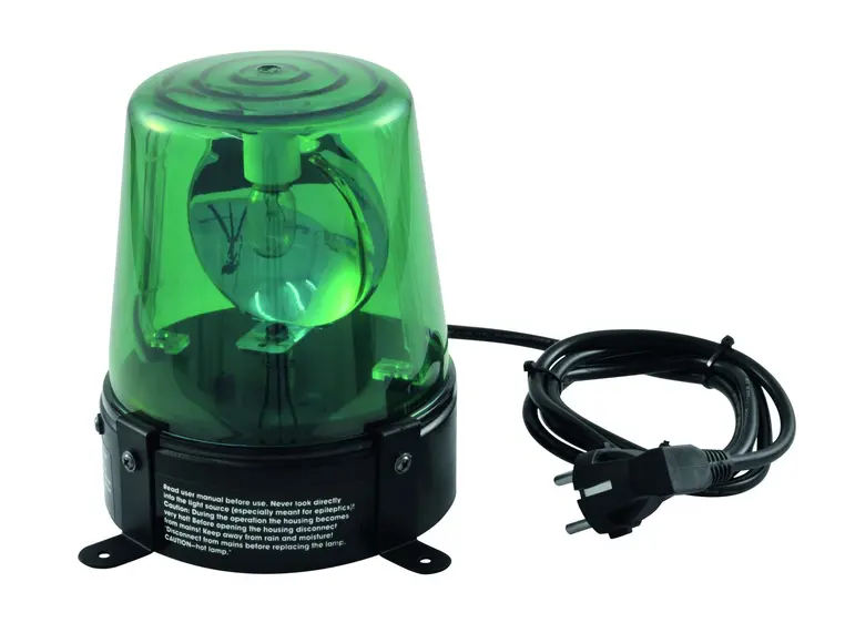 EUROLITE Police Light DE-1, green, 230V/15W 